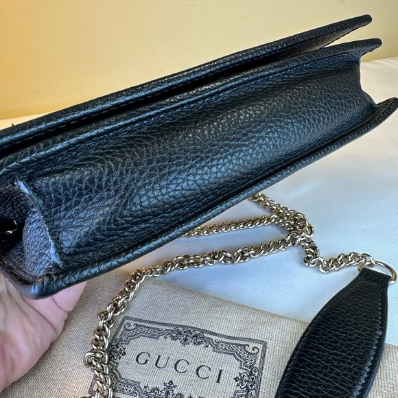 Gucci SoHo Wallet on Chain Marmont crossbody leather, Italy, Box, dustbag, COA - Picture 8 of 16